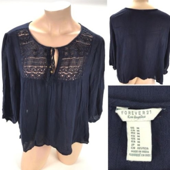 navy blue blouse forever 21